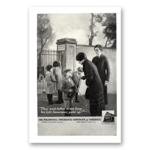1926 Prudential Insurance Print Ad | They Said Father