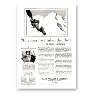 1926 Rand McNally Print Ad | Risked Their Lives