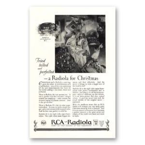 1926 RCA Radiola Print Ad | Christmas