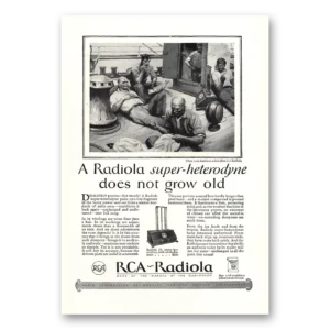 1926 RCA Radiola Print Ad | Super Heterodyne