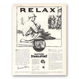 1926 Watson Stabilators Print Ad | Grantland Rice