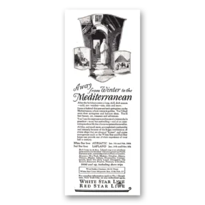 1926 White Star Line Print Ad | Away From Winter