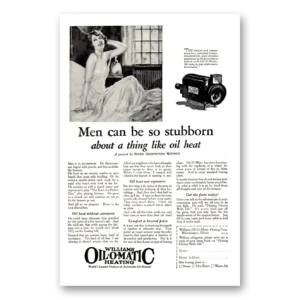1926 Williams Oil-O-Matic Print Ad | Stubborn