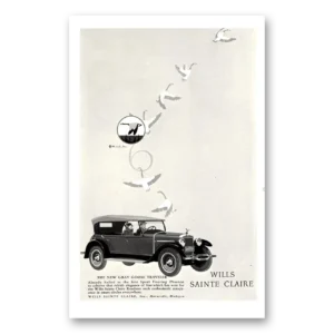 1926 Wills Saint Claire Print Ad | Gray Goose