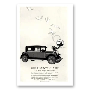 1926 Wills Saint Claire Print Ad | Vogue Brougham