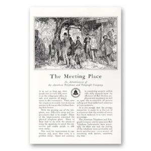 1927 American Telephone Print Ad | Meeting Place