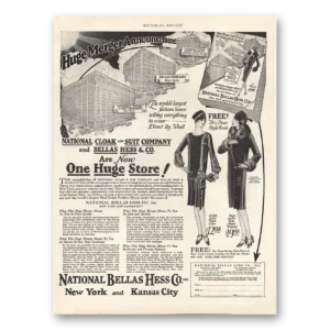 1927 National Bellas Hess Co Print Ad | One Huge Store