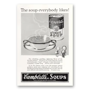 1927 Campbells Tomato Soup Print Ad | Everybody Likes