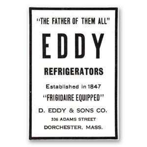 1927 Eddy Refrigerators Print Ad | Father
