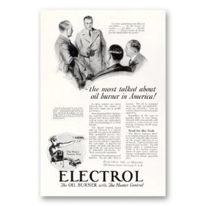 1927 Electrol Oil Burner Print Ad | Talked About