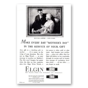 1927 Elgin Watch Print Ad | Mothers Day