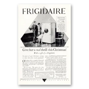 1927 Frigidaire Refrigerator Print Ad | Christmas