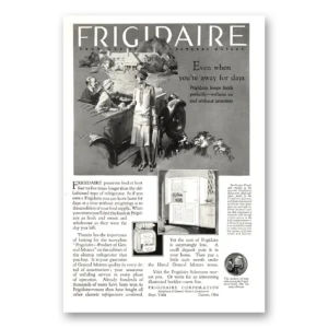 1927 Frigidaire Refrigerator Print Ad | Away For Days
