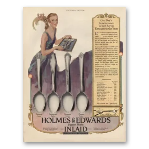 1927 Holmes & Edwards Print Ad | Remembrance