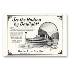 1927 Hudson River Day Line Print Ad | Daylight