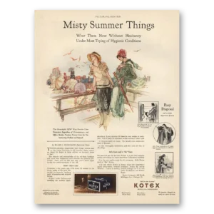 1927 Kotex Print Ad | Misty Summer Things