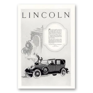 1927 Lincoln Print Ad | Lincoln Models