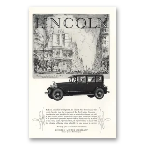 1927 Lincoln Print Ad | Buenos Aires