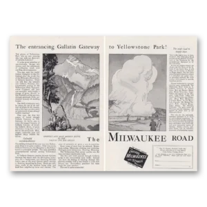 1927 Milwaukee Road Print Ad | Gallatin