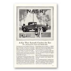 1927 Nash Motors Print Ad | Catches Eye