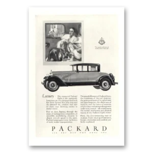 1927 Packard Eight Print Ad | Luxurious