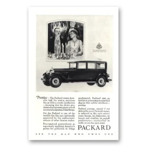 1927 Packard Print Ad | Prestige Owner