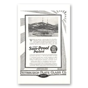 1927 PPG Pittsburgh Plate Glass Print Ad | Bowdoin