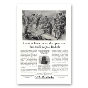 1927 RCA Radiola Radio Print Ad | Open Seas