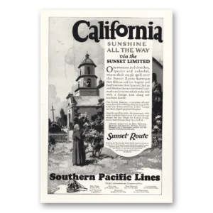 1927 Southern Pacific Print Ad | California Sunshine