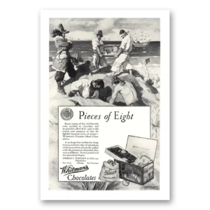 1927 Whitmans Chocolates Print Ad | Spanish Coin