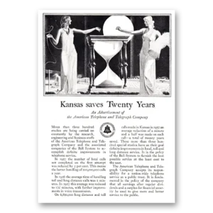 1928 American Telephone Print Ad | Kansas Saves