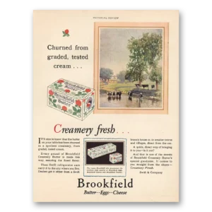 1928 Brookfield Butter Print Ad | Churned Graded