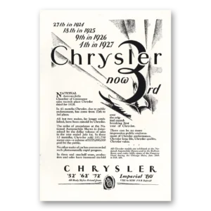 1928 Chrysler Print Ad | 3rd