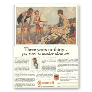 1928 Cocomalt Print Ad | Three Years