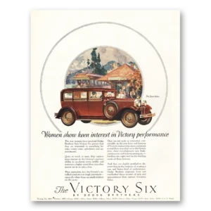 1928 Dodge Victory Six Print Ad | Women Show Keen Interest