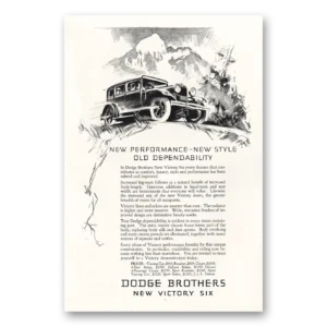 1928 Dodge Victory Six Print Ad | Victory Six
