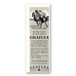 1928 Graflex Cameras Print Ad | One Camera