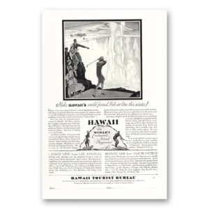 1928 Hawaii Print Ad | Hole In One
