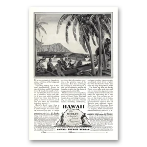 1928 Hawaii Print Ad | Beachcomber