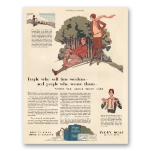 1928 Ivory Flakes Print Ad | Fine Woolens