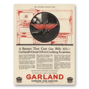 1925 Garland Cooking and Heating Print Ad | Garland Cooking