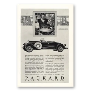 1928 Packard Convertible Print Ad | Crankshafts