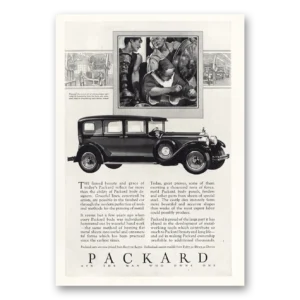 1928 Packard Print Ad | Famed Beauty