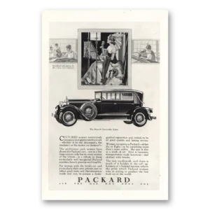 1928 Packard Dietrich Convertible Sedan Print Ad | Cultured Women
