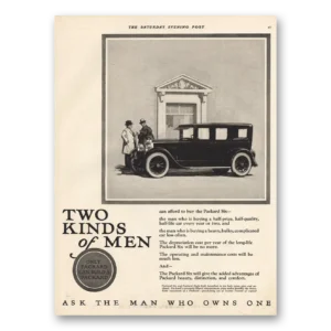 1928 Packard Six Print Ad | Two Kinds