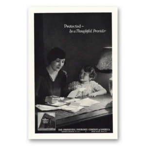 1928 Prudential Insurance Print Ad | Protected Provider