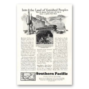 1928 Southern Pacific Print Ad | Vanished Peoples
