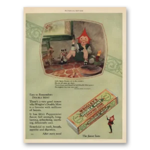 1928 Wrigleys Gum Print Ad | Little Spear Horner