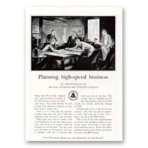 1929 American Telephone Print Ad | High Speed