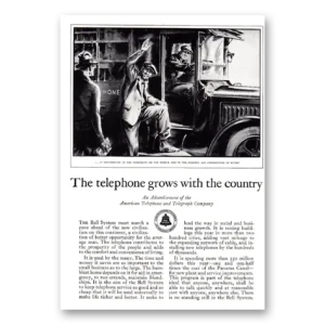 1929 American Telephone Print Ad | Grows